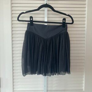 NWT Halara High Waisted 2-in-1 Pocket Mesh Mini Skirt, Black, Size S